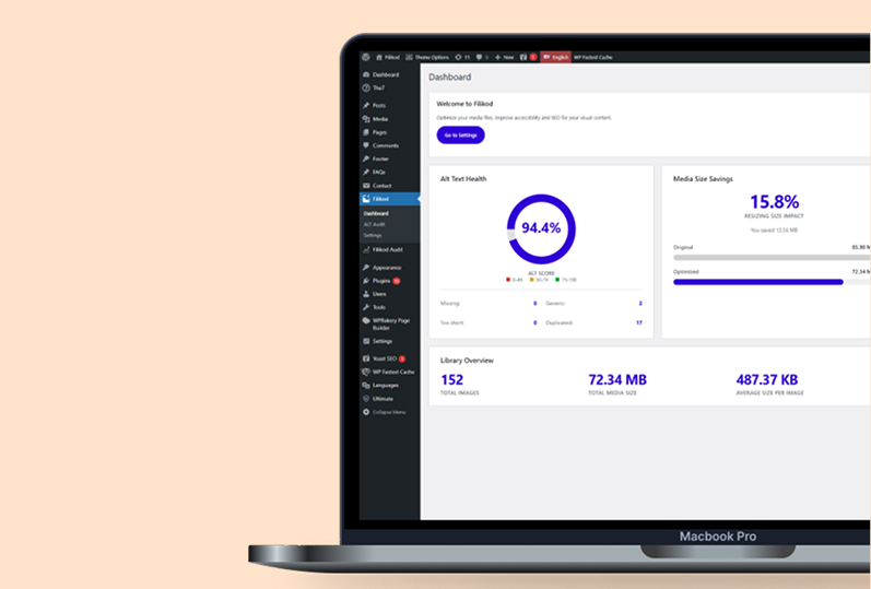 Dashboard-filikod-wordpress
